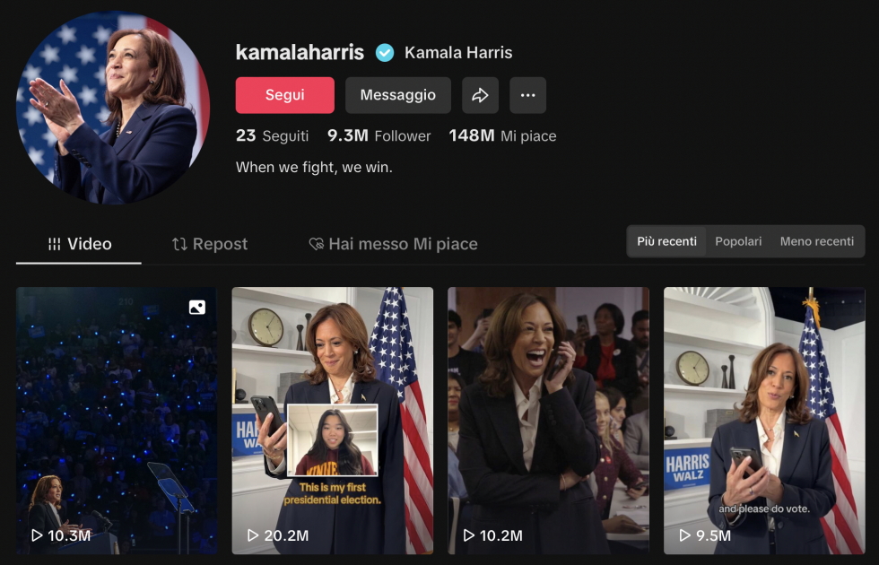 kamala harris tiktok