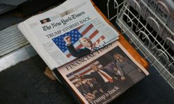 Unsplash free Trump reelection newspapers journalism giornalismo giornali