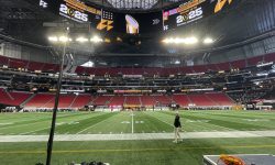 super bowl free wikimedia_2025-0120_CFP_NCG_Pre-Game_view_from_Notre_Dame_sideline